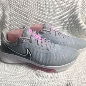 Nike Air Zoom Infinity Tour Next Golf Shoes Wolf Grey Pink Men’s Size 11.5